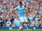 Sergio Aguero in action for Man City against Chelsea on August 16, 2015