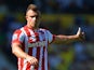Xherdan Shaqiri of Stoke City in action during the Barclays Premier League match between Norwich City and Stoke City at Carrow Road on August 22, 2015