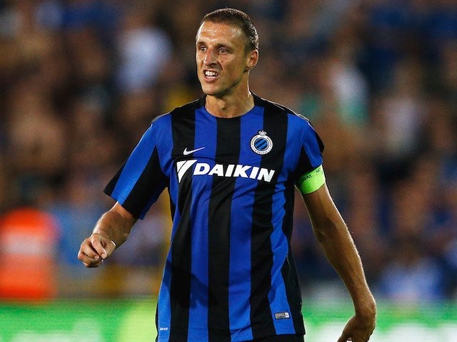 Timmy Simons in action for Club Brugge on August 5, 2015