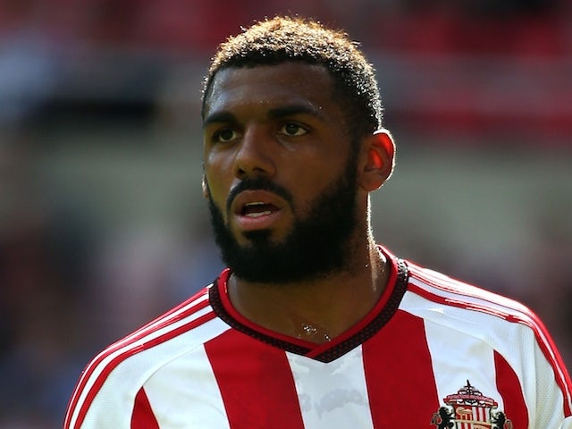Yann M'Vila of Sunderland looks on during the Barclays Premier League match between Sunderland and Norwich City at Stadium of Light on August 15, 2015