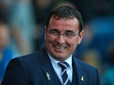 Gary Bowyer the manager of Blackburn Rovers looks on prior to the Sky Bet Championship match between Blackburn Rovers and Bolton Wanderers at Ewood park on August 28, 2015