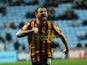 Mark Yeats of Bradford City celebrates his goal during the Sky Bet League One match between Coventry City and Bradford City at Ricoh Arena on March 10, 2015
