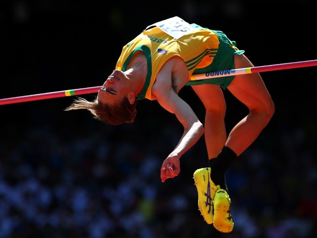 Brandon Starc of Australia competes in the Men's High Jump qualification during day seven of the 15th IAAF World Athletics Championships Beijing 2015 at Beijing National Stadium on August 28, 2015