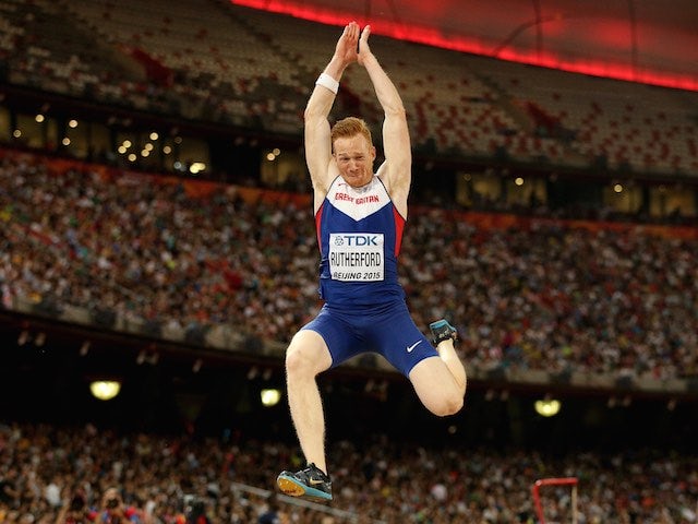 GB's Greg Rutherford in action during the long jump final at the World Championships on August 25, 2015