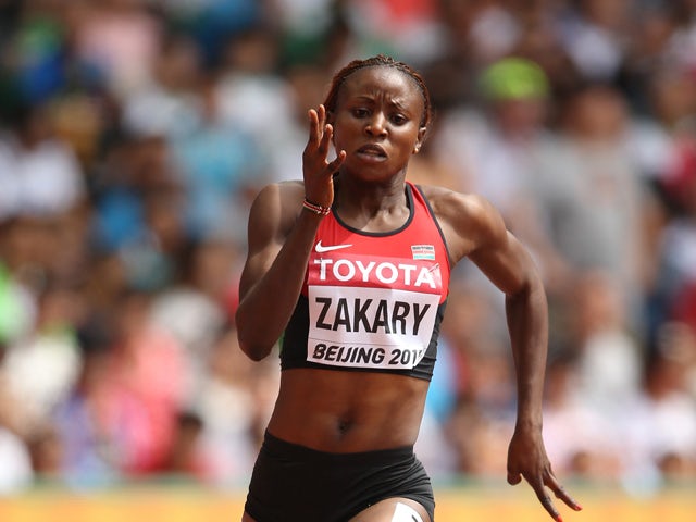 Joyce Zakary of Kenya competes in the Women's 400 metres heats during day three of the 15th IAAF World Athletics Championships Beijing 2015 at Beijing National Stadium on August 24, 2015