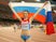 Maria Kuchina of Russia celebrates after winning gold in the Women's High Jump final during day eight of the 15th IAAF World Athletics Championships Beijing 2015 at Beijing National Stadium on August 29, 2015
