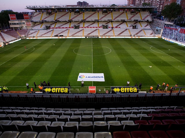 General view of Estadio de Vallecas prior to start the La Liga match between Rayo Vallecano de Madrid and Club Atletico de Madrid on August 25, 2014