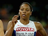 Shelayna Oskan-Clarke of Great Britain compete in the Women's 800 metres semi-final during day six of the 15th IAAF World Athletics Championships Beijing 2015 at Beijing National Stadium on August 27, 2015