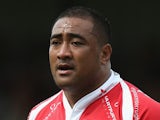 Sila Puafisi of Gloucester looks on during the pre season friendly match between Gloucester and Yorkshire Carnegie at Kingsholm Stadium on August 16, 2014