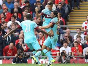 Hammers on course for Liverpool shock