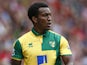 Norwich City's English defender Andre Wisdom gathers the ball during the English Premier League football match between Southampton and Norwich City at St Mary's Stadium in Southampton, southern England on August 30, 2015.