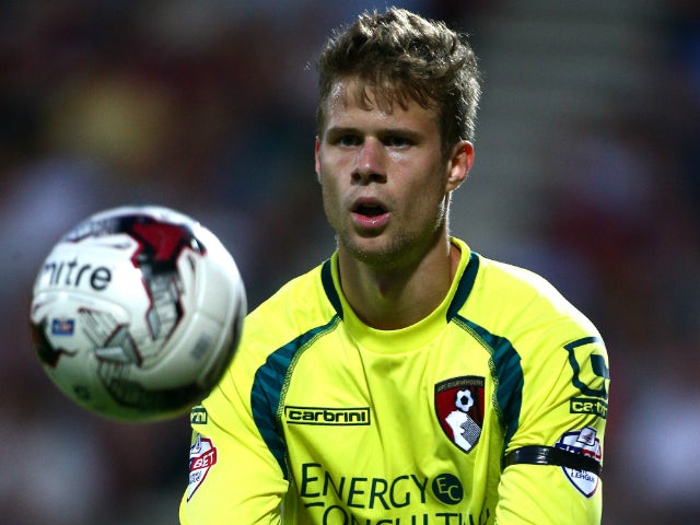 Benji Buchel of Bournemouth during the Pre Season Friendly match between AFC Bournemouth and Southampton at The Goldsands Stadium on July 25, 2014 in Bournemouth, England.