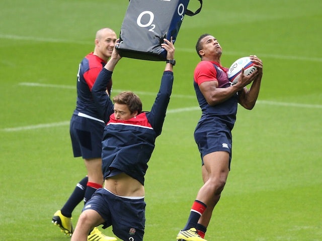 England players in training ahead of their game with Ireland on September 4, 2015