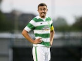 Eoghan O'Connell of Celtic in action against Den Bosch during the Pre Season Friendly between Celtic and De Bosch at St Mirren Park on July 01, 2015