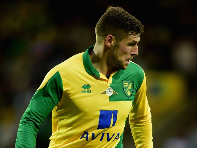 Gary Hooper of Norwich City in action during the pre season friendly match between Norwich City and West Ham United at Carrow Road on July 28, 2015 in Norwich, England