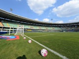 General View of the stadium prior to the Serie A match between Hellas Verona FC and AS Roma at Stadio Marc'Antonio Bentegodi on August 22, 2015