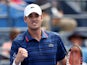 John Isner of the United States reacts after defeating Malek Jaziri of Tunisia during their Men's Singles First Round match on Day Two of the 2015 US Open at the USTA Billie Jean King National Tennis Center on September 1, 2015