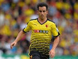 Jose Manuel Jurado of Watford during the Barclays Premier League match between Watford and West Bromwich Albion at Vicarage Road on August 15, 2015