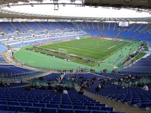 A general view of the empty stands of Stadio Olimpico during the Serie A match between SS Lazio and Atalanta BC at Stadio Olimpico on March 9, 2014