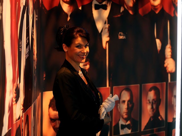 Referee, Michaela Tabb looks on ahead of the semi final match between Ronnie O'Sullivan and Judd Trump during the Semi Final match of the Betfair World Snooker Championship at the Crucible Theatre on May 4, 2013