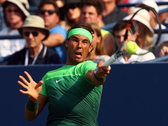 Rafael Nadal in action during the second round of the US Open on September 2, 2015