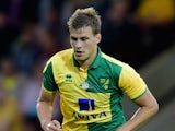 Ryan Bennett of Norwich City in action during the pre season friendly match between Norwich City and West Ham United at Carrow Road on July 28, 2015 in Norwich, England.
