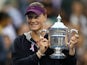 Samantha Stosur of Australia celebrates with the championship trophy after defeating Serena Williams of the United States to win the Women's Singles Final on Day Fourteen of the 2011 US Open at the USTA Billie Jean King National Tennis Center on September