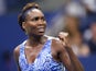 Venus Williams of the US celebrates during her victory over Irina Falconi of the US during their US Open 2015 second round women's singles match at the USTA Billie Jean King National Center September 2, 2015
