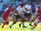 Akapusi Qera of Fiji in action during the International match between Fiji and Canada at Twickenham Stoop on September 6, 2015 in London, England. 
