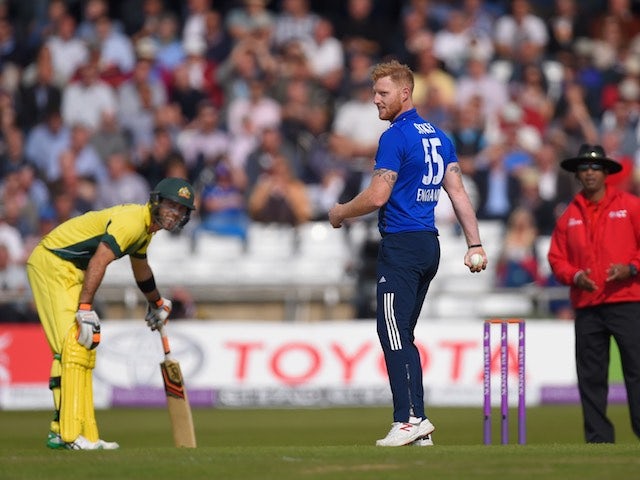 England's Ben Stokes flashes a grin during the ODI with Australia on September 11, 2015