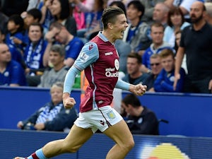 Jack Grealish scores for Villa against Leicester on September 13, 2015