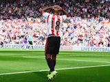 Sunderland's Jermain Defoe reacts to a missed chance during the game with Spurs on September 13, 2015