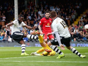 Moussa Dembele scores for Fulham against Blackburn on September 13, 2015
