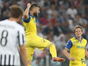 Chievo lead Juventus at half time
