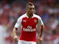 Santi Cazorla of Arsenal in action during the Barclays Premier League match between Arsenal and West Ham United at the Emirates Stadium on August 9, 2015