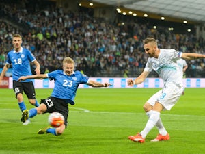 Slovenia edge Estonia through Beric goal