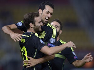 Spain earn narrow win in Macedonia