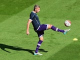 Sunderland's Toby Alderweireld warms up prior to the game with Spurs on September 13, 2015