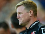 Eddie Howe Manager of Bournemouth looks on prior to the Barclays Premier League match between A.F.C. Bournemouth and Sunderland at Vitality Stadium on September 19, 2015 in Bournemouth, United Kingdom.