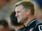 Eddie Howe Manager of Bournemouth looks on prior to the Barclays Premier League match between A.F.C. Bournemouth and Sunderland at Vitality Stadium on September 19, 2015 in Bournemouth, United Kingdom.