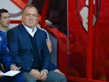 Dick Advocaat (1st R) manager of Sunderland looks on during the Barclays Premier League match between A.F.C. Bournemouth and Sunderland at Vitality Stadium on September 19, 2015 in Bournemouth, United Kingdom.