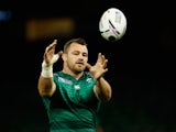 Ireland player Cian Healy in action during Ireland Captains Run ahead of their opening 2015 Rugby World Cup match against Canada at Millennium Stadium on September 18, 2015
