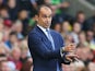 Roberto Martinez Manager of Everton looks on during the Barclays Premier League match between Swansea City and Everton at the Liberty Stadium on September 19, 2015 in Swansea, United Kingdom.