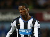 Georginio Wijnaldum of Newcastle United in action during the Barclays Premier League match between West Ham United and Newcastle United at Boleyn Ground on September 14, 2015 in London, United Kingdom.