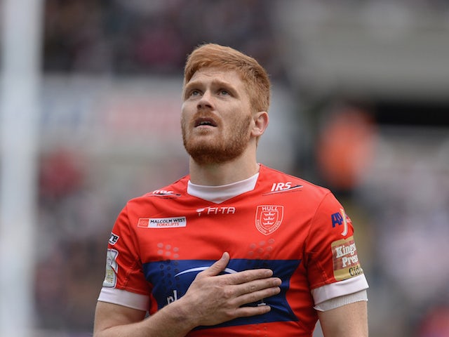 Kris Welham of Hull Kingston Rovers during the Super League match between Hull Kingston Rovers and Hull FC at St James' Park on May 30, 2015 in Newcastle upon Tyne, England.