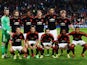 The Manchester United team pose during the UEFA Champions League Group B match between PSV Eindhoven and Manchester United at PSV Stadion on September 15, 2015