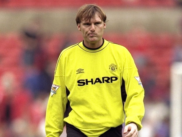 Massimo Taibi of Manchester United before the FA Carling Premiership match against Southampton played at Old Trafford in Manchester, England. The game ended in a 3-3 draw.