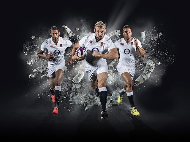 England's Courtney Lawes, Chris Robshaw and Anthony Watson in a Maxi Nutrition advert