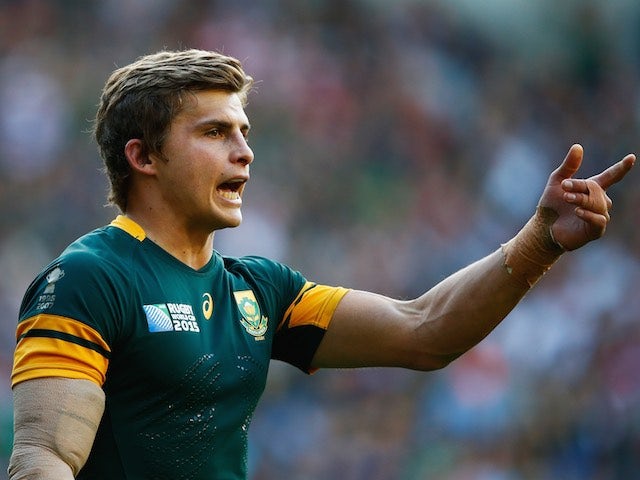 Pat Lambie / Patrick Lambie of South Africa during the Rugby World Cup Pool B match against Japan in Brighton on September 19, 2015