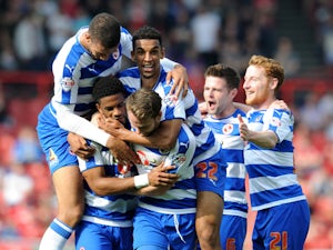 Garath McCleary of Reading celebrates scoring his side's second goal during the Sky Bet Championship match between Bristol City and Reading at Ashton Gate on September 19, 2015